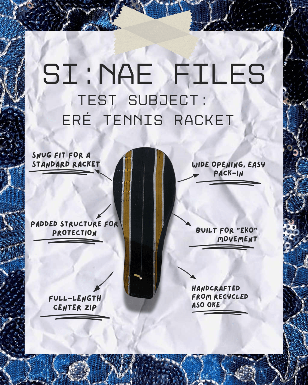ERÉ Tennis Racket Case